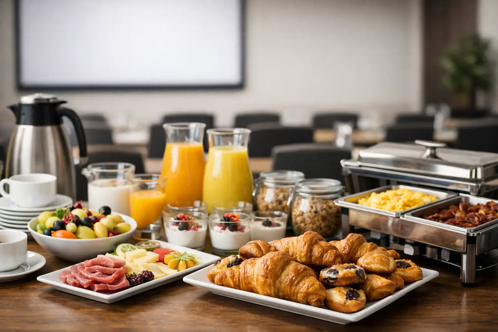 Buffet petit déjeuner séminaire réussi