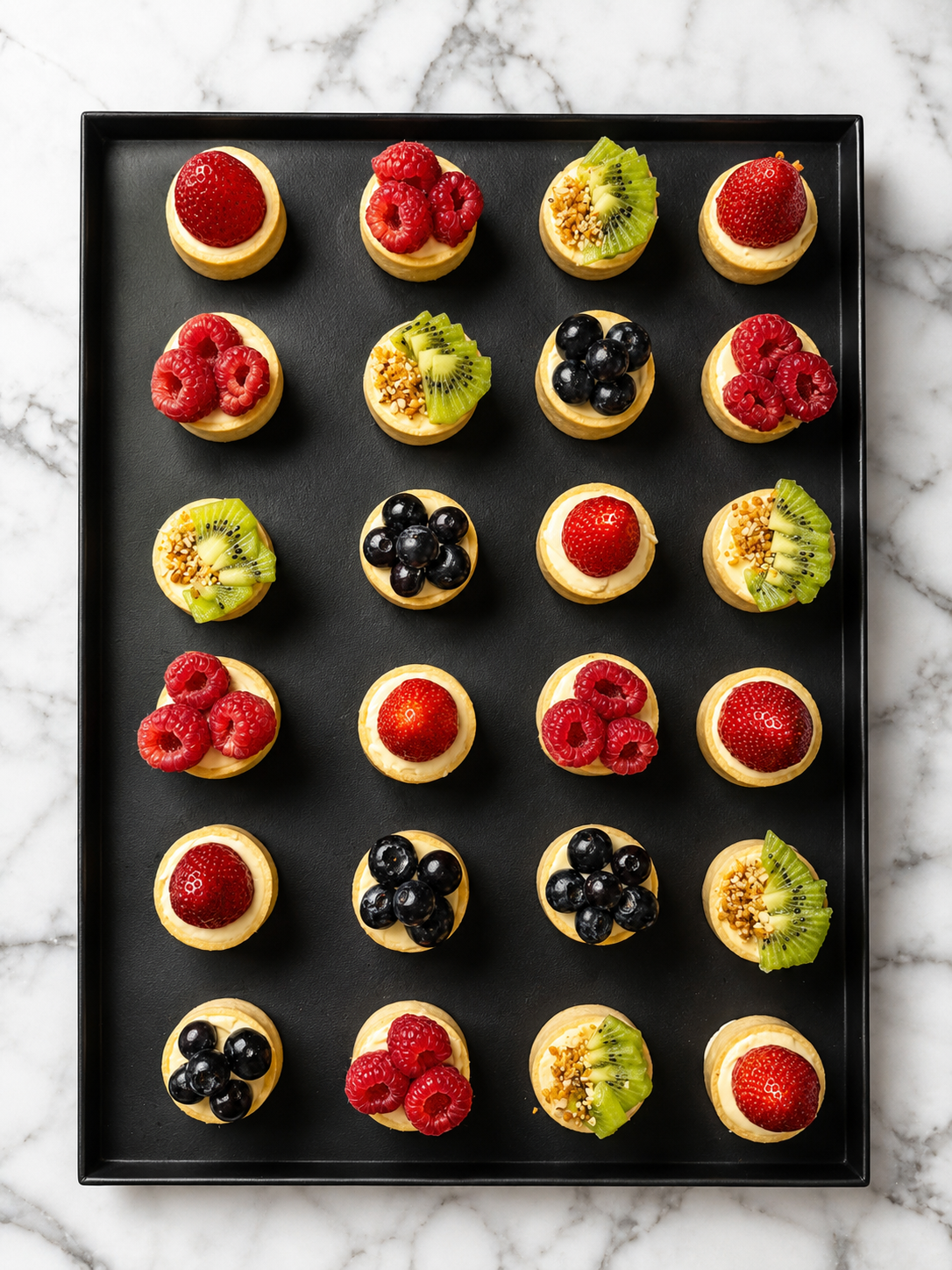 Plateau de mini tartelettes aux fruits de saison