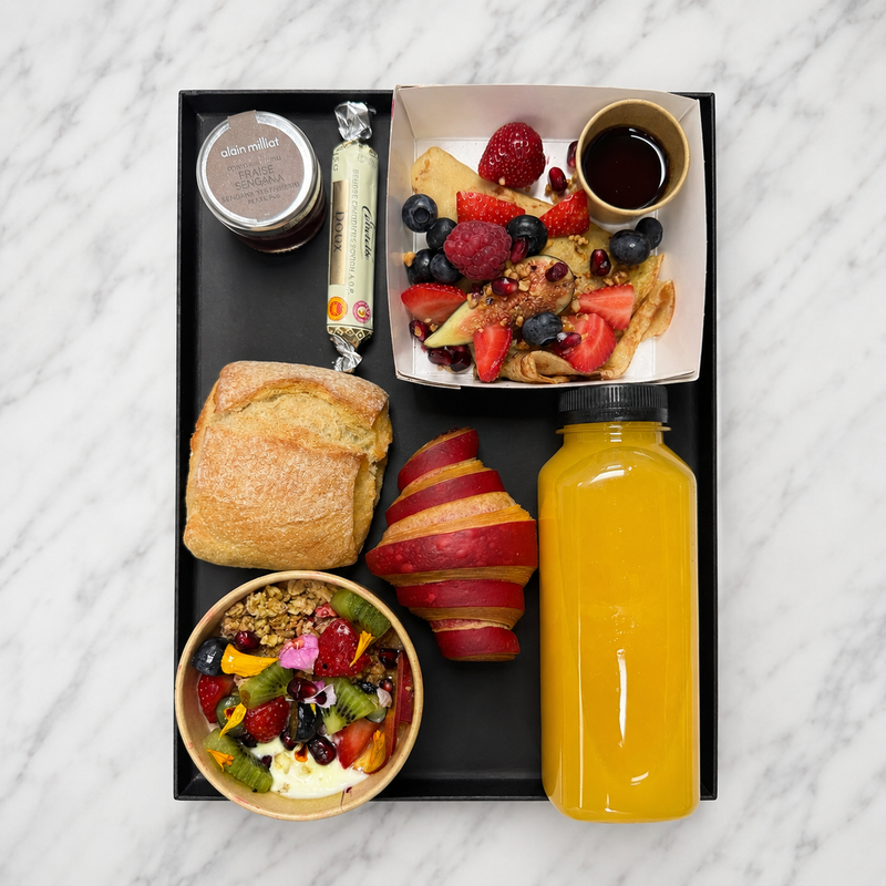 Plateau individuel petit déjeuner gourmant